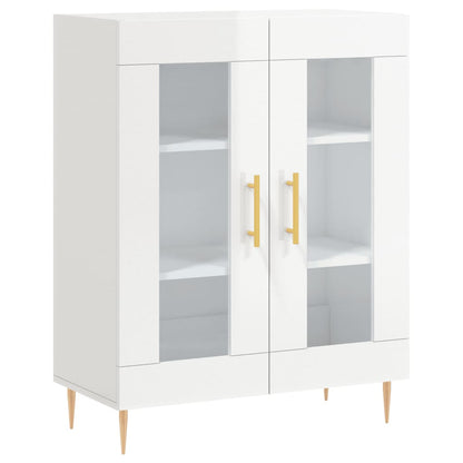 Příborník Bílý S Vysokým Leskem 69,5X34X90 Cm Kompozitní Dřevo