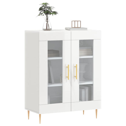 Příborník Bílý S Vysokým Leskem 69,5X34X90 Cm Kompozitní Dřevo