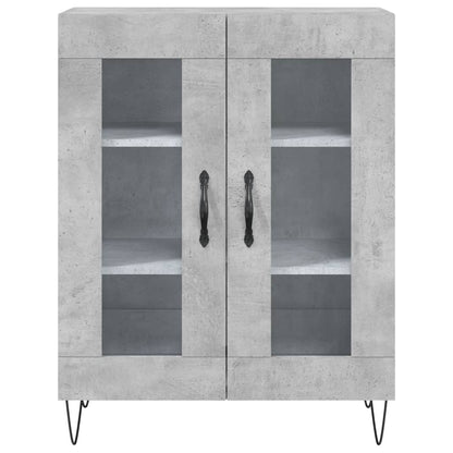 Příborník Betonově Šedý 69,5 X 34 X 90 Cm Kompozitní Dřevo