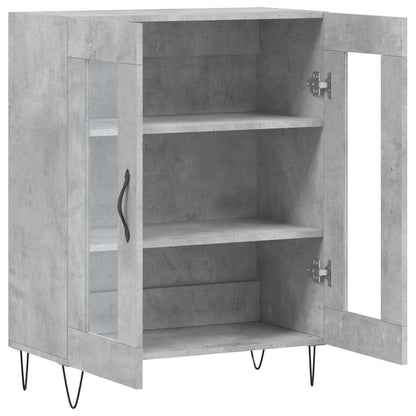 Příborník Betonově Šedý 69,5 X 34 X 90 Cm Kompozitní Dřevo