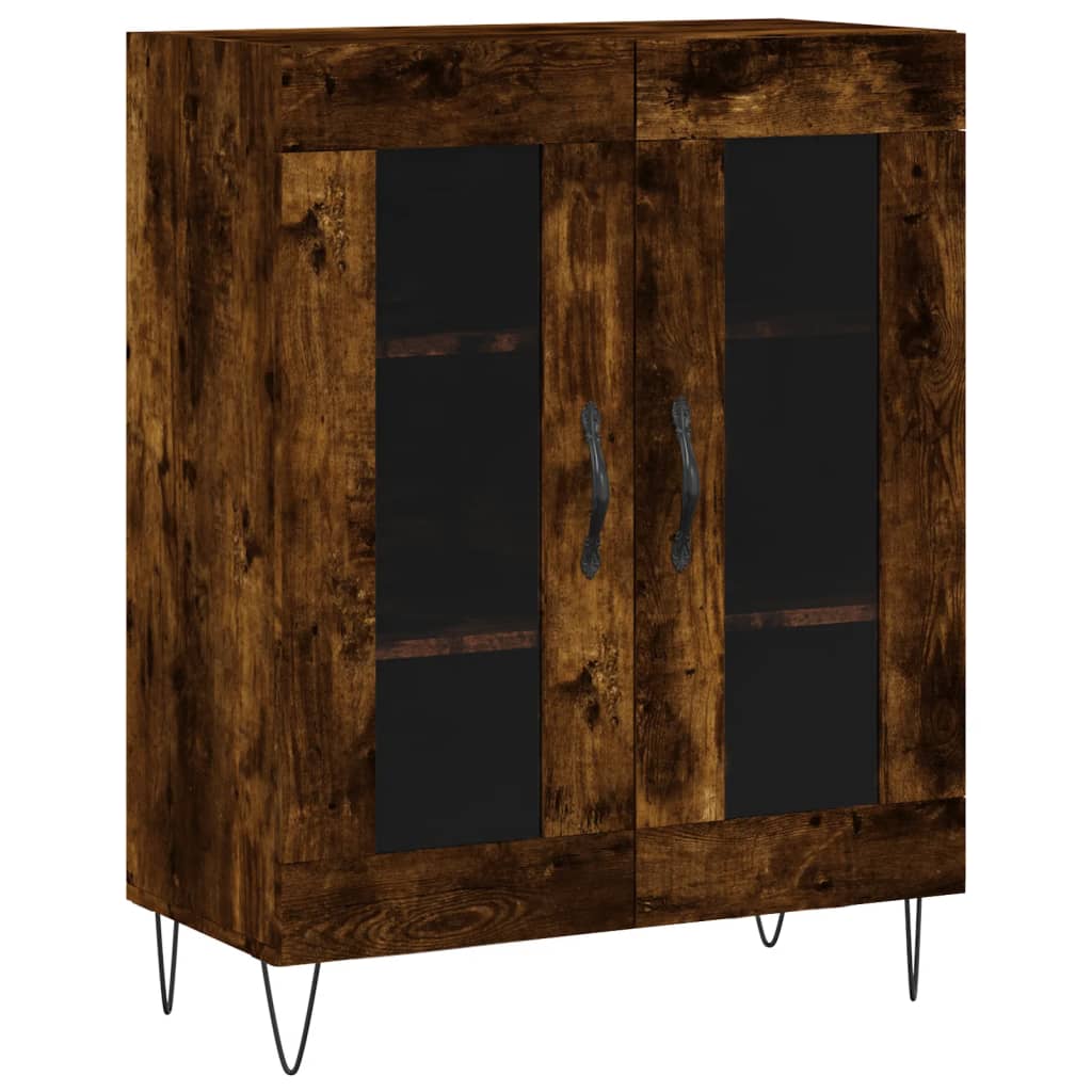 Příborník Kouřový Dub 69,5 X 34 X 90 Cm Kompozitní Dřevo