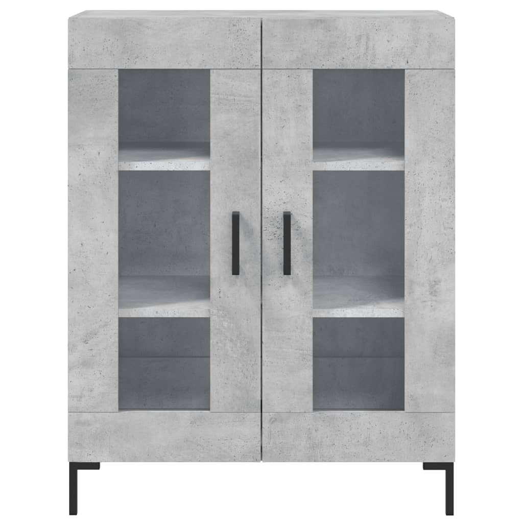 Příborník Betonově Šedý 69,5 X 34 X 90 Cm Kompozitní Dřevo