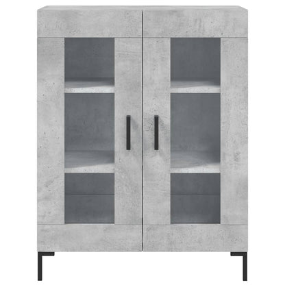 Příborník Betonově Šedý 69,5 X 34 X 90 Cm Kompozitní Dřevo