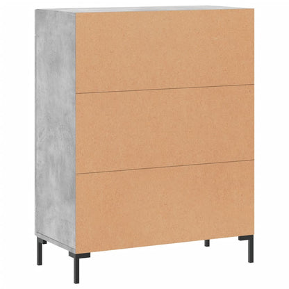 Příborník Betonově Šedý 69,5 X 34 X 90 Cm Kompozitní Dřevo