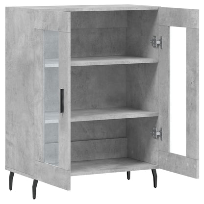 Příborník Betonově Šedý 69,5 X 34 X 90 Cm Kompozitní Dřevo