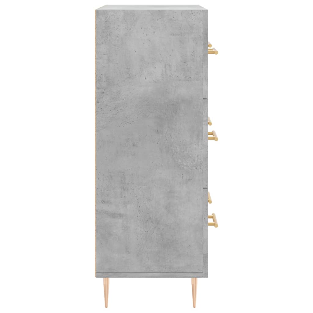 Příborník Betonově Šedý 69,5 X 34 X 90 Cm Kompozitní Dřevo