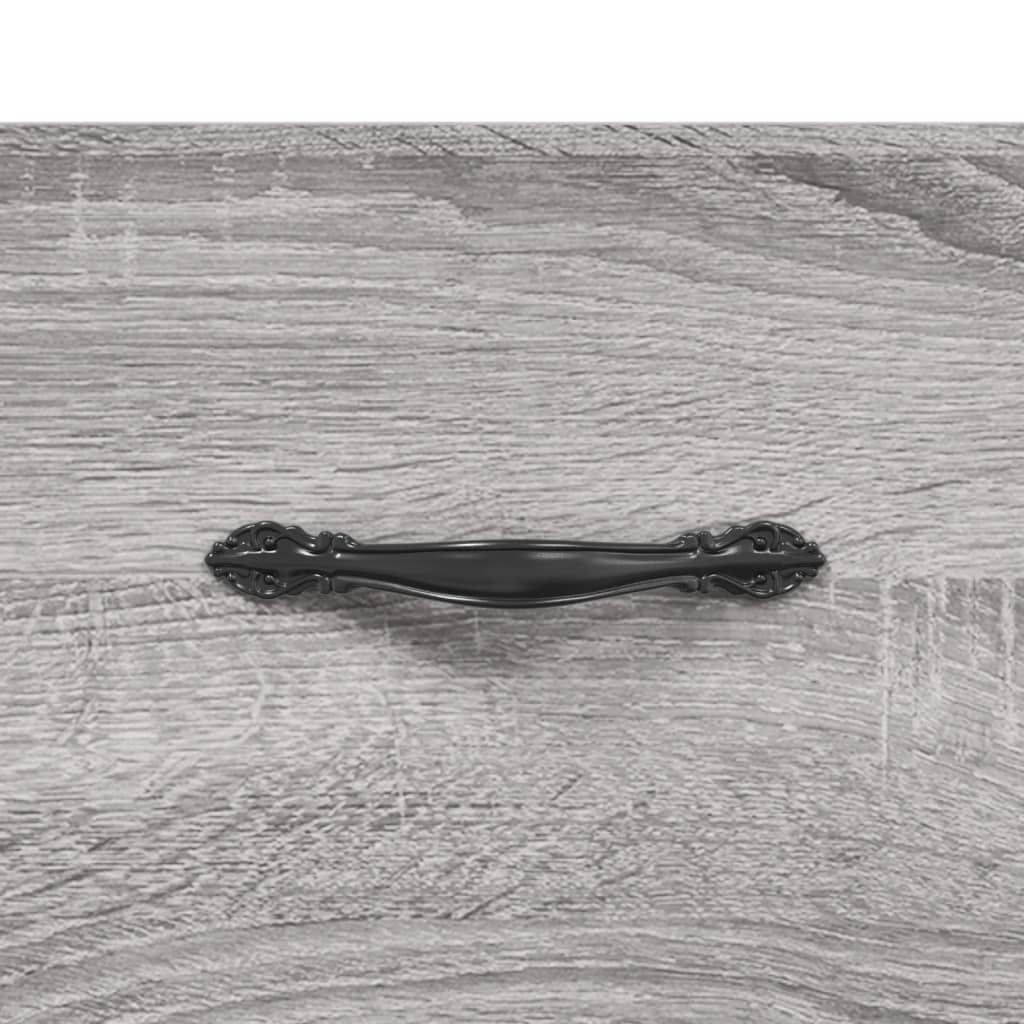 Příborník Šedý Sonoma 69,5 X 34 X 90 Cm Kompozitní Dřevo