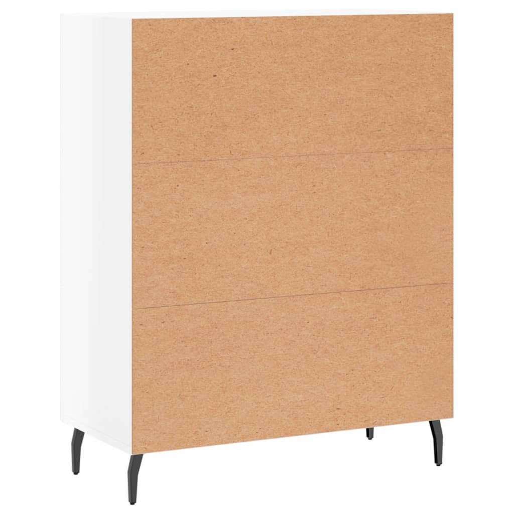 Příborník Bílý S Vysokým Leskem 69,5X34X90 Cm Kompozitní Dřevo