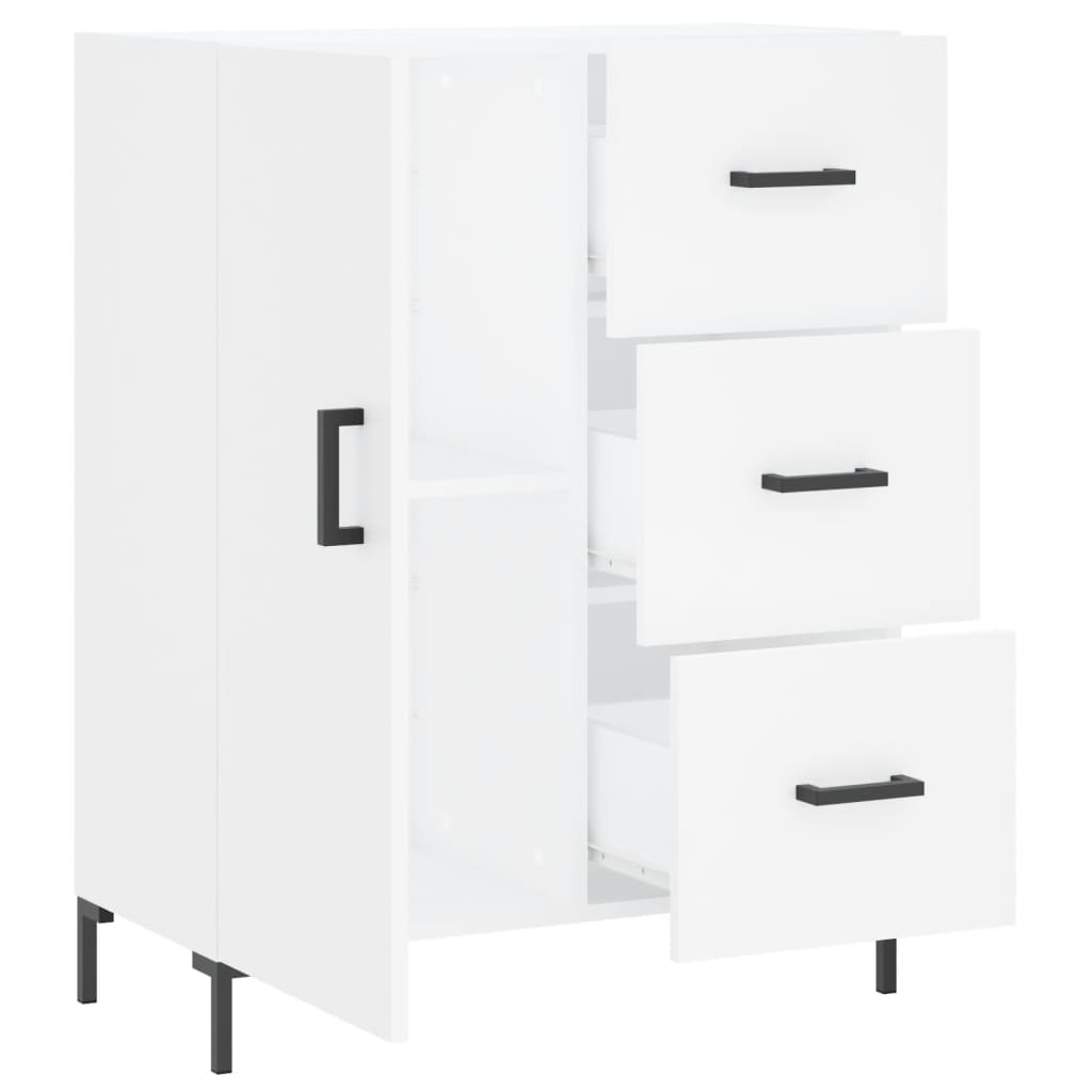 Příborník Bílý 69,5 X 34 X 90 Cm Kompozitní Dřevo