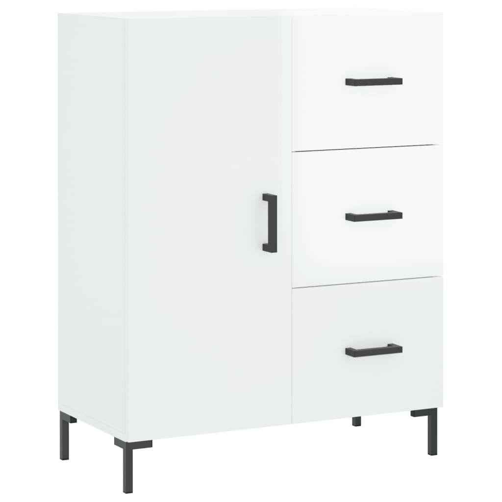 Příborník Bílý S Vysokým Leskem 69,5X34X90 Cm Kompozitní Dřevo