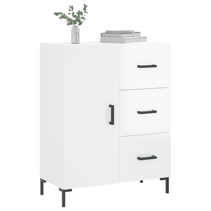 Příborník Bílý S Vysokým Leskem 69,5X34X90 Cm Kompozitní Dřevo