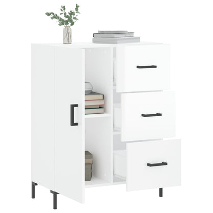 Příborník Bílý S Vysokým Leskem 69,5X34X90 Cm Kompozitní Dřevo