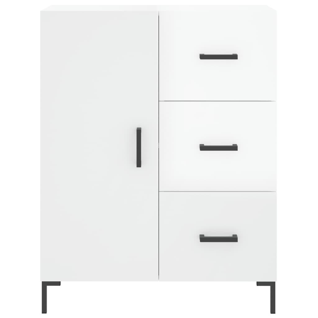 Příborník Bílý S Vysokým Leskem 69,5X34X90 Cm Kompozitní Dřevo