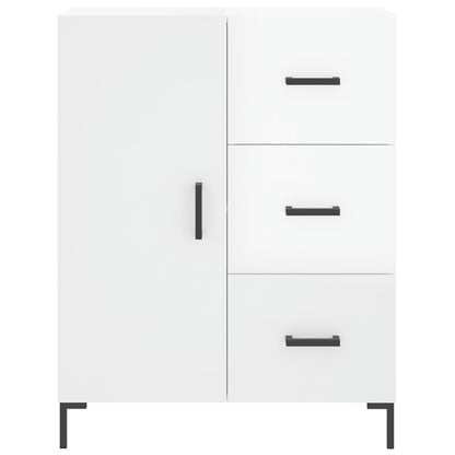 Příborník Bílý S Vysokým Leskem 69,5X34X90 Cm Kompozitní Dřevo