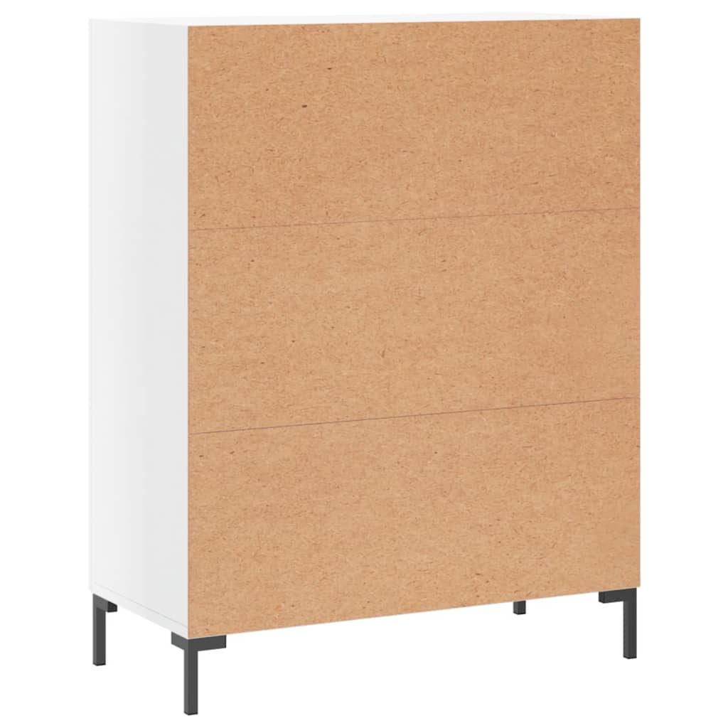 Příborník Bílý S Vysokým Leskem 69,5X34X90 Cm Kompozitní Dřevo