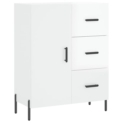Příborník Bílý S Vysokým Leskem 69,5X34X90 Cm Kompozitní Dřevo