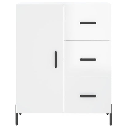 Příborník Bílý S Vysokým Leskem 69,5X34X90 Cm Kompozitní Dřevo