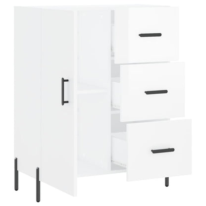 Příborník Bílý S Vysokým Leskem 69,5X34X90 Cm Kompozitní Dřevo