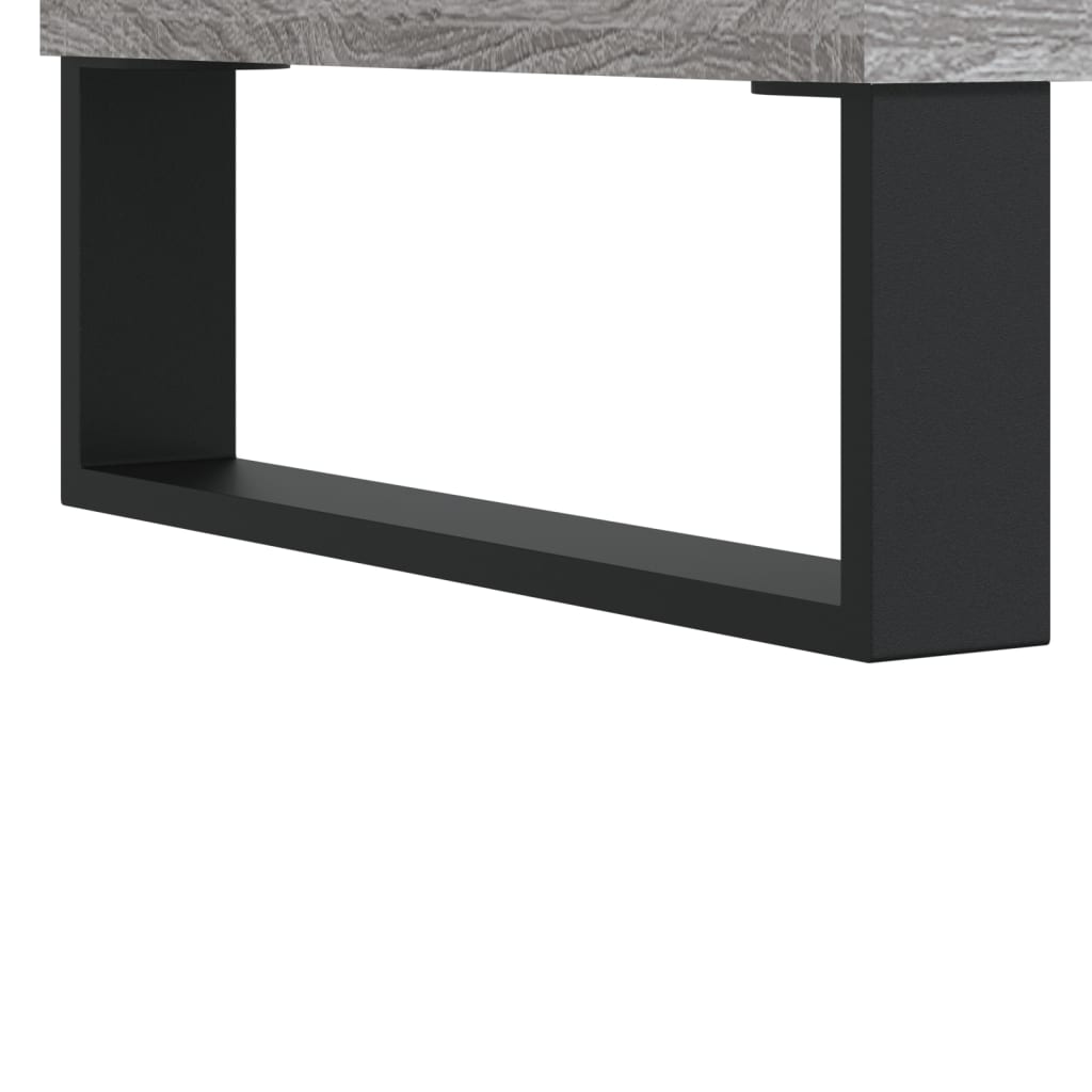 Příborník Šedý Sonoma 69,5 X 34 X 90 Cm Kompozitní Dřevo
