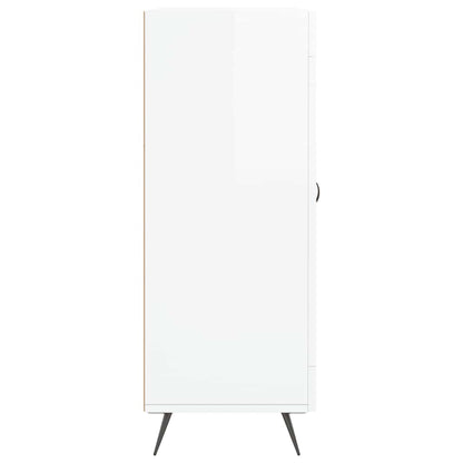 Příborník Bílý S Vysokým Leskem 69,5X34X90 Cm Kompozitní Dřevo