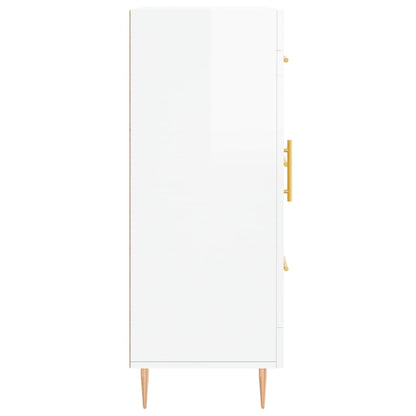 Příborník Bílý S Vysokým Leskem 69,5X34X90 Cm Kompozitní Dřevo