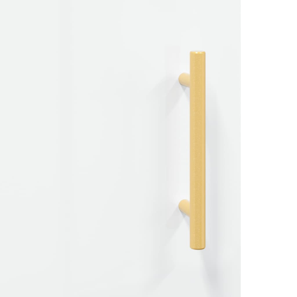 Příborník Bílý S Vysokým Leskem 69,5X34X90 Cm Kompozitní Dřevo