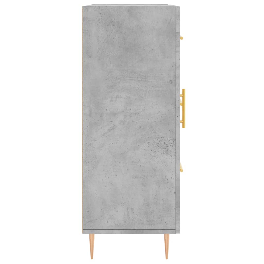Příborník Betonově Šedý 69,5 X 34 X 90 Cm Kompozitní Dřevo