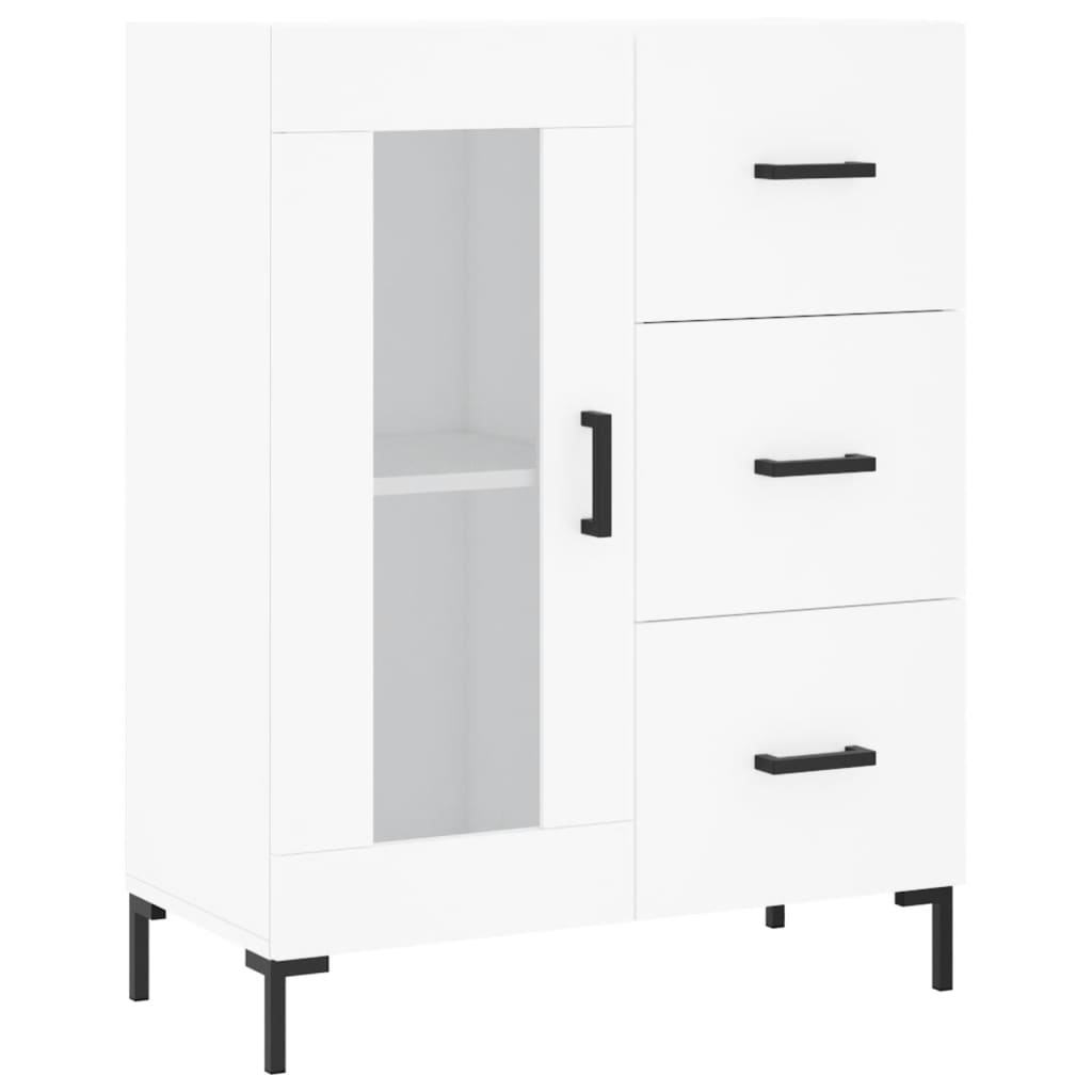Příborník Bílý 69,5 X 34 X 90 Cm Kompozitní Dřevo