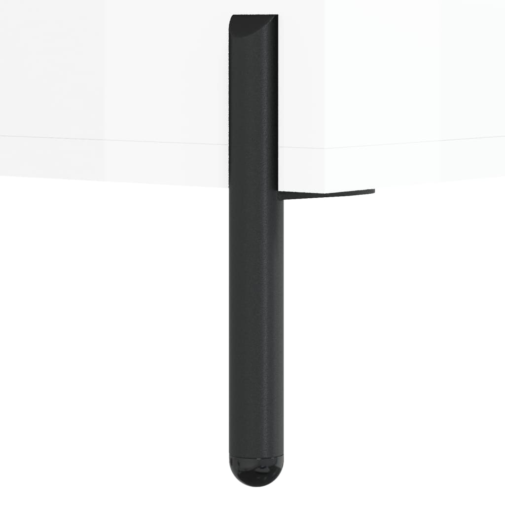 Příborník Bílý S Vysokým Leskem 69,5X34X90 Cm Kompozitní Dřevo