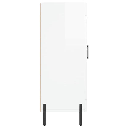Příborník Bílý S Vysokým Leskem 69,5X34X90 Cm Kompozitní Dřevo