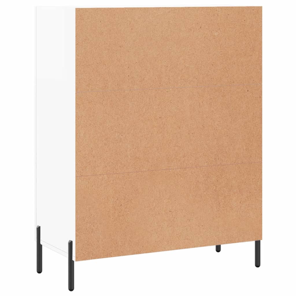 Příborník Bílý S Vysokým Leskem 69,5X34X90 Cm Kompozitní Dřevo