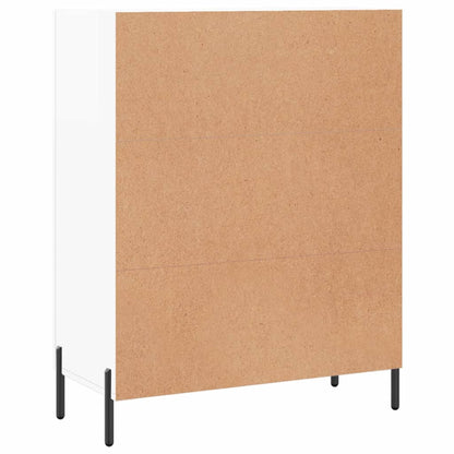 Příborník Bílý S Vysokým Leskem 69,5X34X90 Cm Kompozitní Dřevo