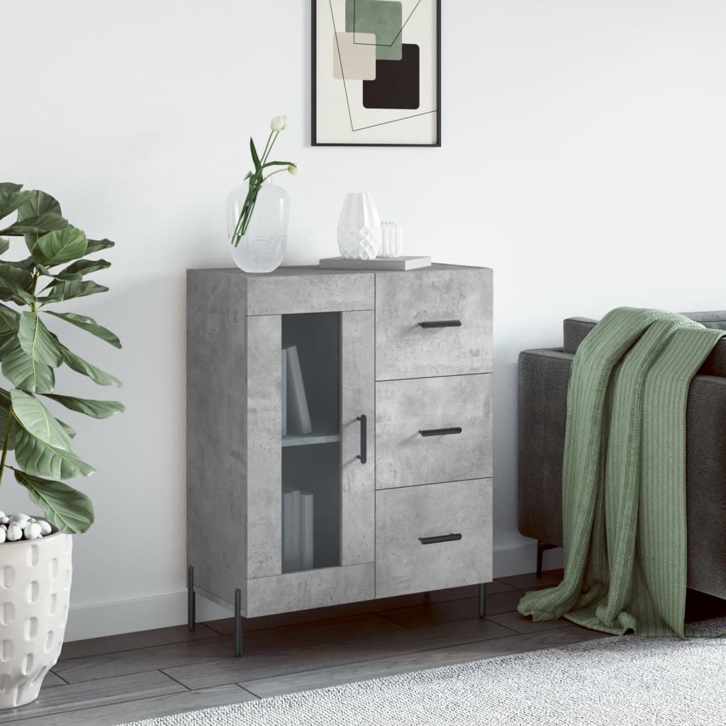 Příborník Bílý S Vysokým Leskem 69,5X34X90 Cm Kompozitní Dřevo