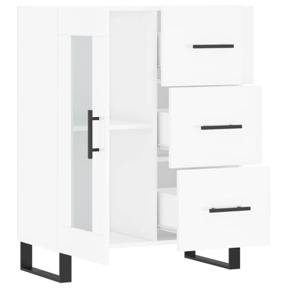 Příborník Bílý S Vysokým Leskem 69,5X34X90 Cm Kompozitní Dřevo
