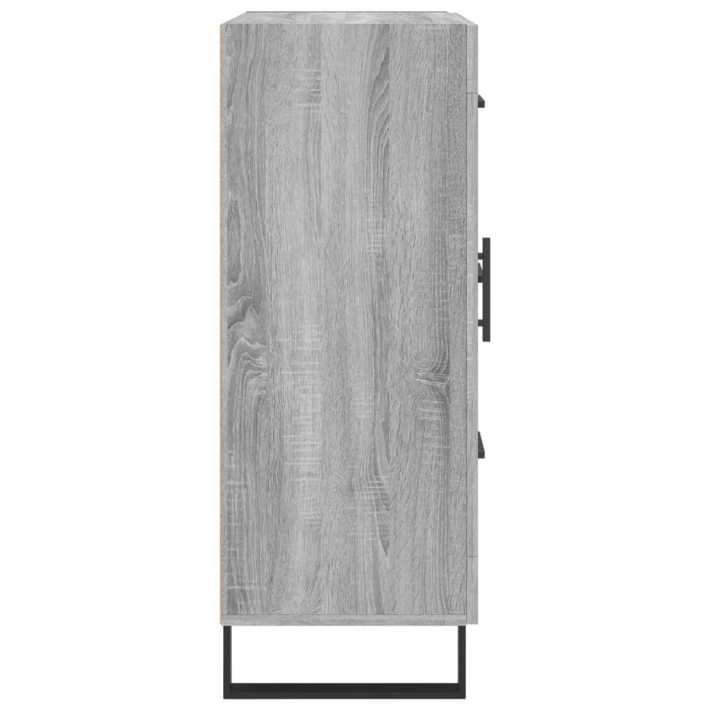 Příborník Šedý Sonoma 69,5 X 34 X 90 Cm Kompozitní Dřevo