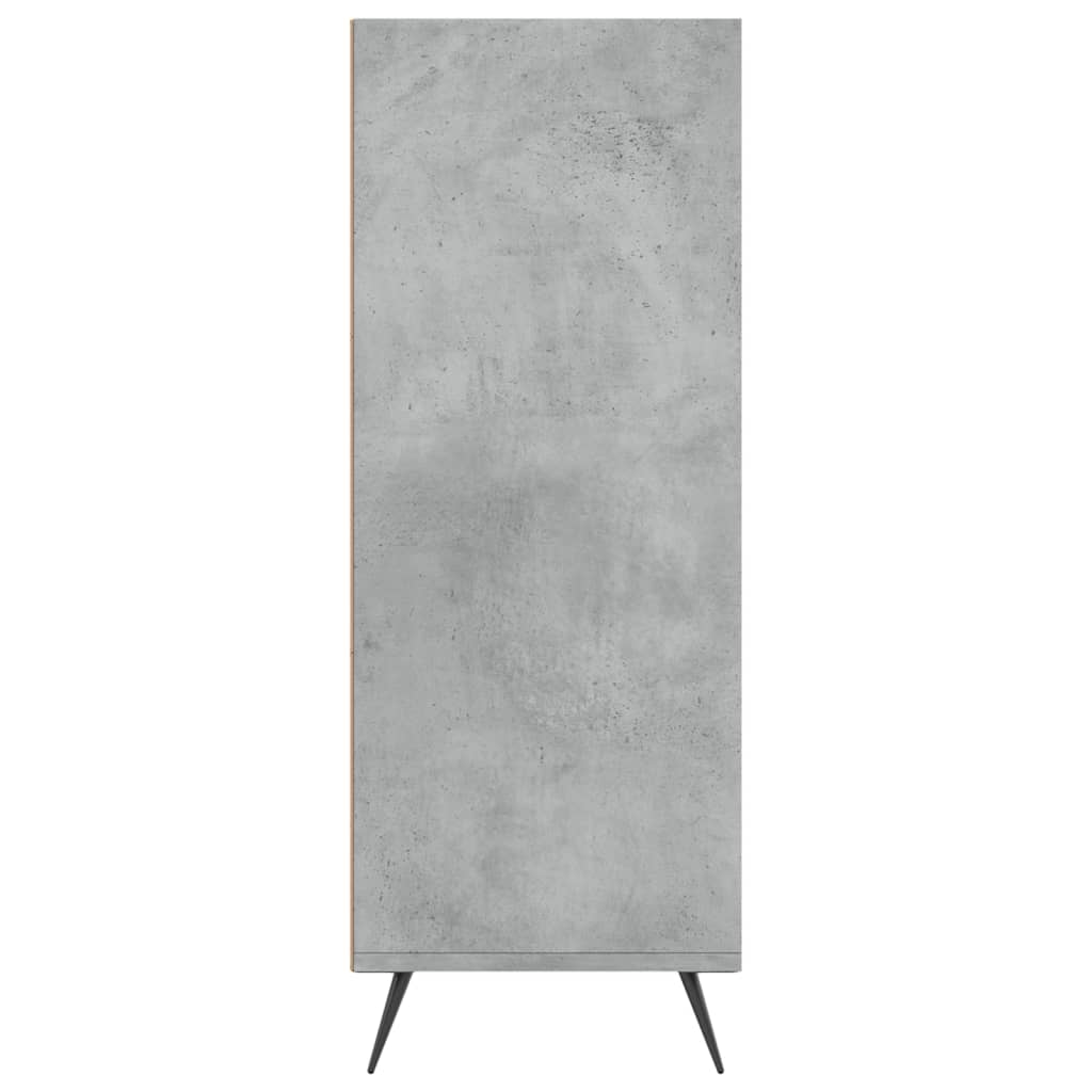 Knihovna Betonově Šedá 69,5 X 32,5 X 90 Cm Kompozitní Dřevo