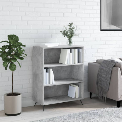 Knihovna Betonově Šedá 69,5 X 32,5 X 90 Cm Kompozitní Dřevo