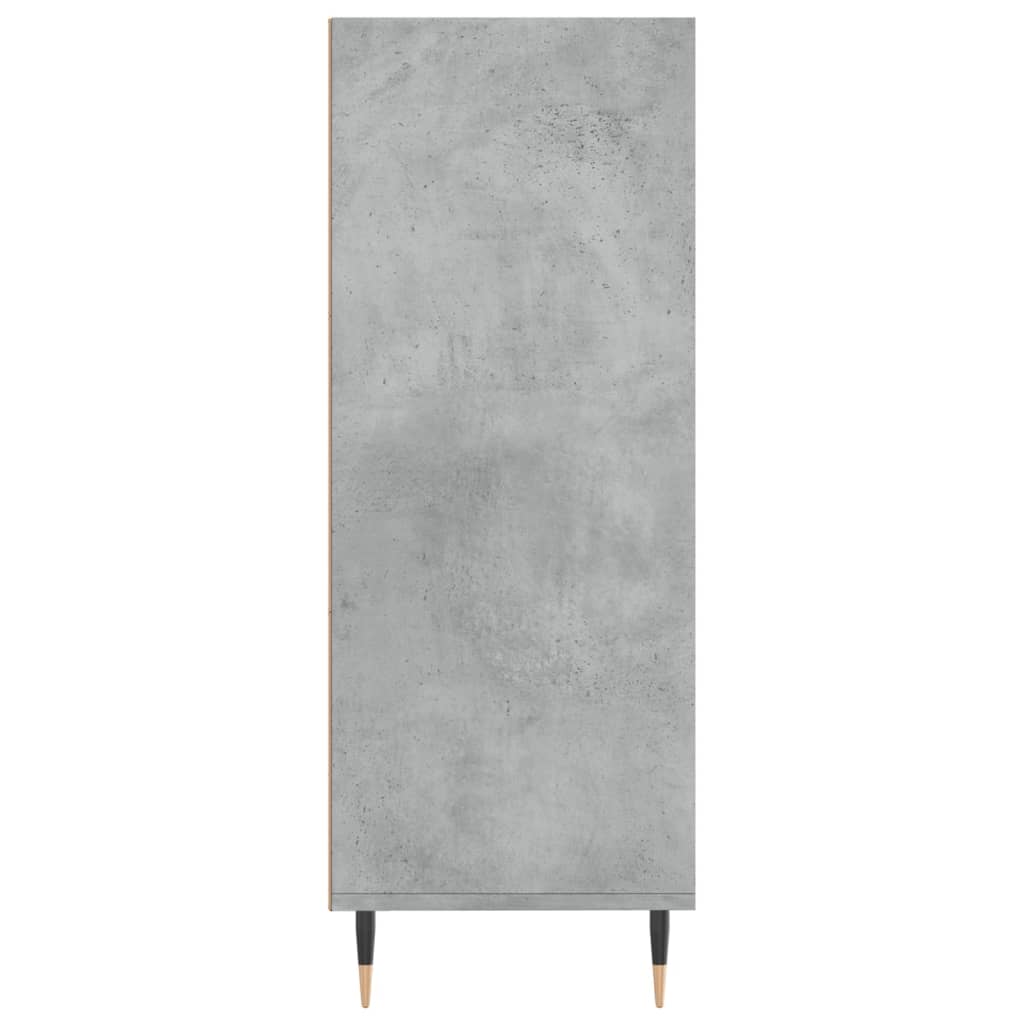 Knihovna Betonově Šedá 69,5 X 32,5 X 90 Cm Kompozitní Dřevo