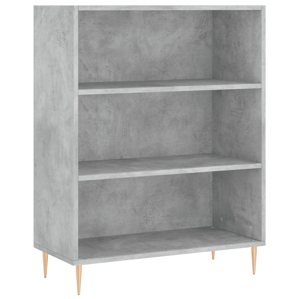 Knihovna Betonově Šedá 69,5 X 32,5 X 90 Cm Kompozitní Dřevo