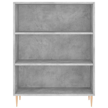 Knihovna Betonově Šedá 69,5 X 32,5 X 90 Cm Kompozitní Dřevo