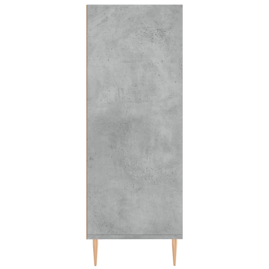 Knihovna Betonově Šedá 69,5 X 32,5 X 90 Cm Kompozitní Dřevo