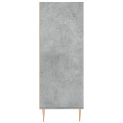 Knihovna Betonově Šedá 69,5 X 32,5 X 90 Cm Kompozitní Dřevo