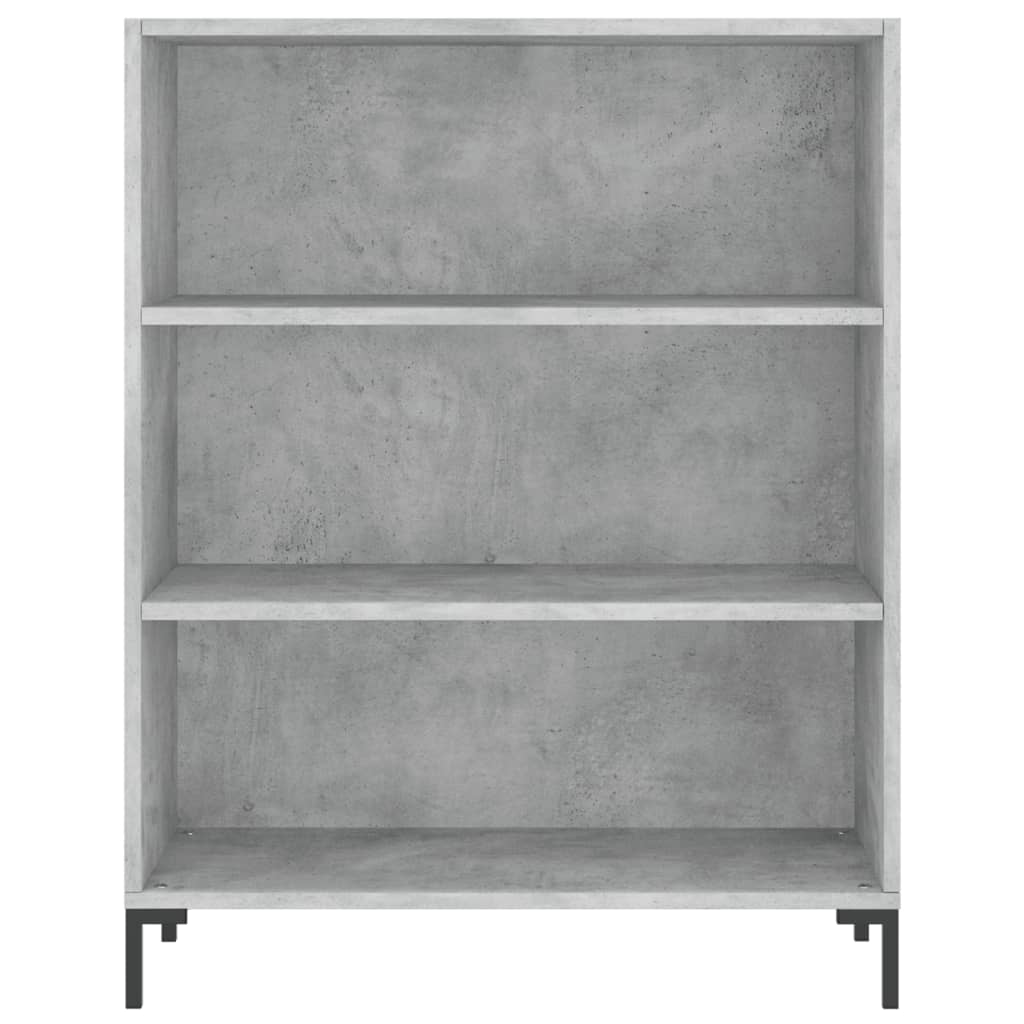 Knihovna Betonově Šedá 69,5 X 32,5 X 90 Cm Kompozitní Dřevo