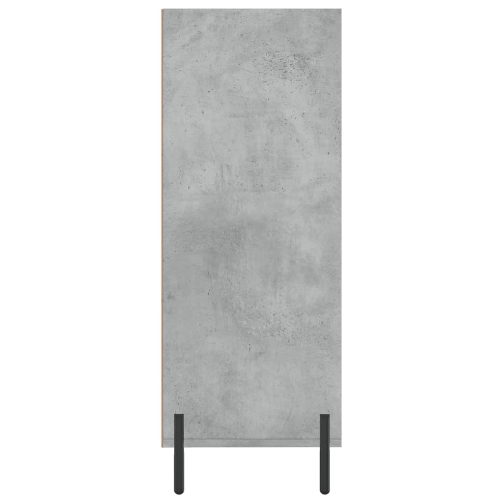 Policová Skříňka Betonově Šedá 69,5X32,5X90 Cm Kompozitní Dřevo