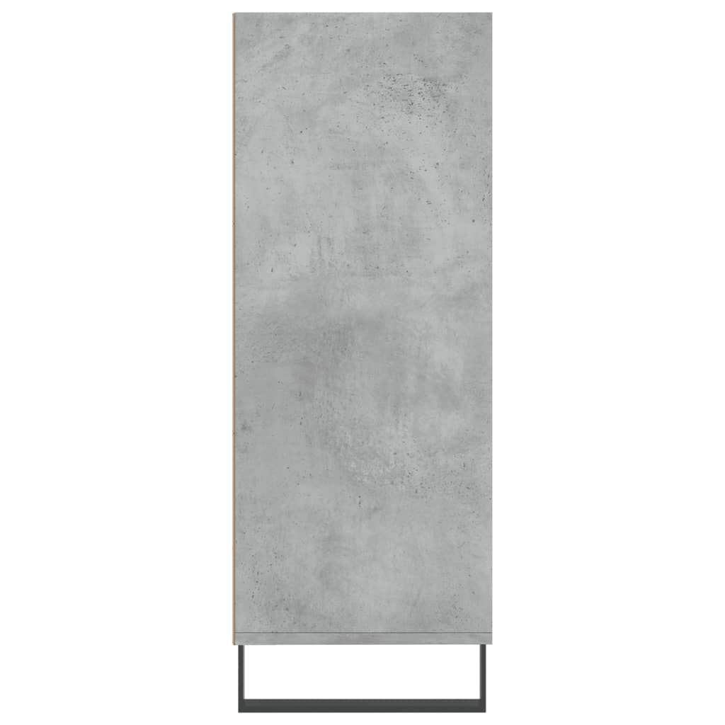 Policová Skříňka Betonově Šedá 69,5X32,5X90 Cm Kompozitní Dřevo
