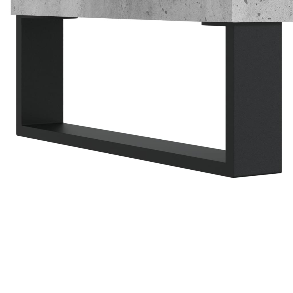 Policová Skříňka Betonově Šedá 69,5X32,5X90 Cm Kompozitní Dřevo