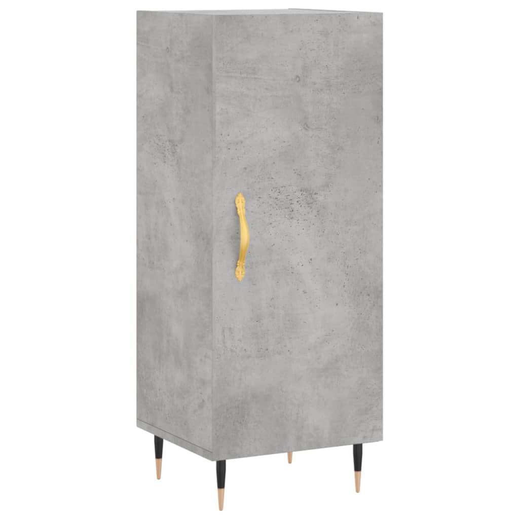 Příborník Betonově Šedý 34,5 X 34 X 90 Cm Kompozitní Dřevo