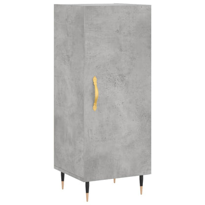 Příborník Betonově Šedý 34,5 X 34 X 90 Cm Kompozitní Dřevo