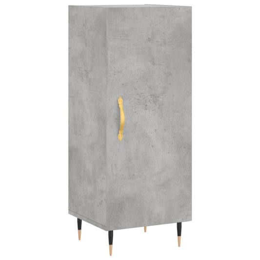 Příborník Betonově Šedý 34,5 X 34 X 90 Cm Kompozitní Dřevo
