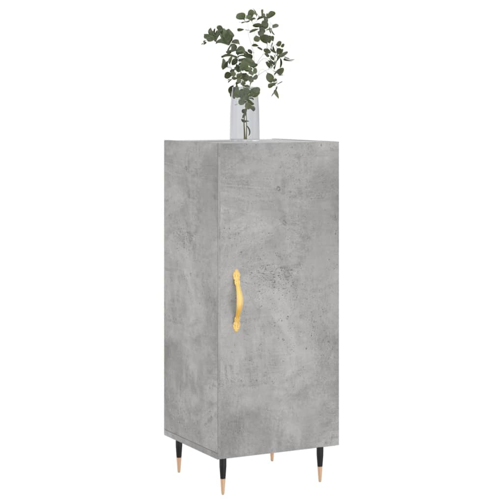 Příborník Betonově Šedý 34,5 X 34 X 90 Cm Kompozitní Dřevo